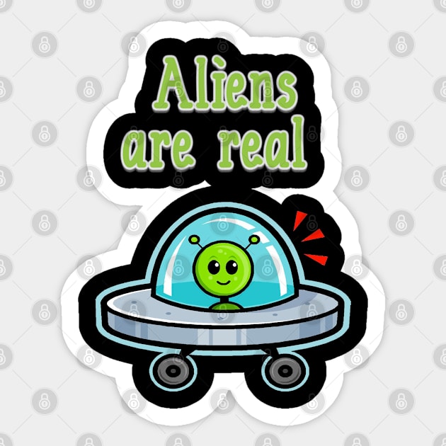 aliens are real Sticker by Hussein@Hussein